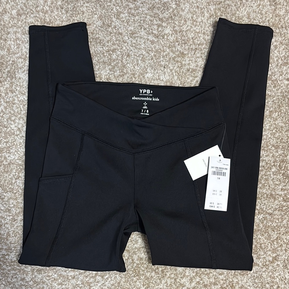 Abercrombie Kids Black Leggings